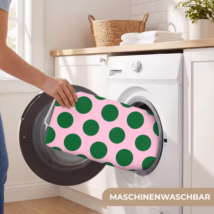 Polkadots - Patroon - Groen Badmat middel 997 -USP_WasbaarDE