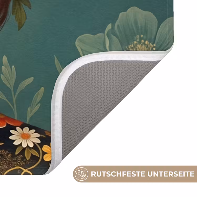 Portret - Vrouw - Kleurrijk - Expressief Badmat middel -USP_AntislipDE
