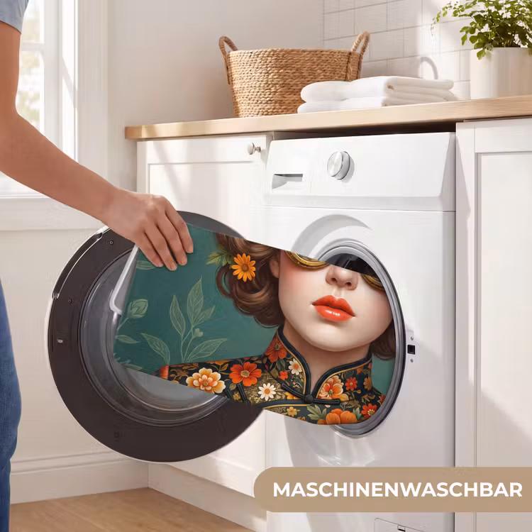 Portret - Vrouw - Kleurrijk - Expressief Badmat middel -USP_WasbaarDE