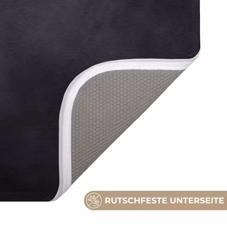Portret - Paard - Zwart Badmat middel -USP_AntislipDE