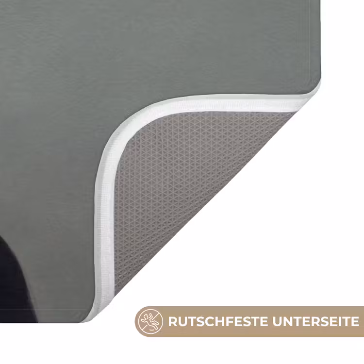 Portret - Vogels - Zwart Badmat middel -USP_AntislipDE