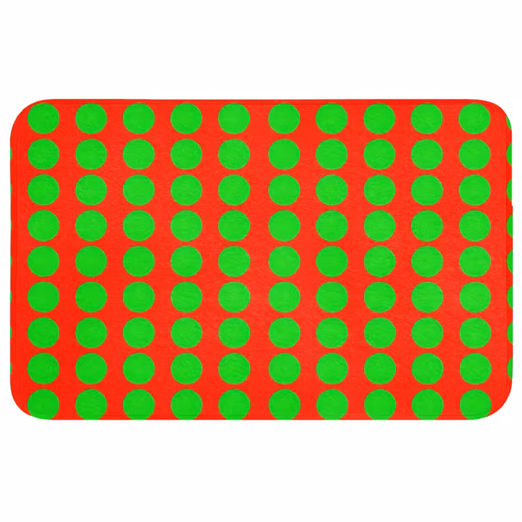 Stippen - Patroon - Groen Badmat middel 997 -3d