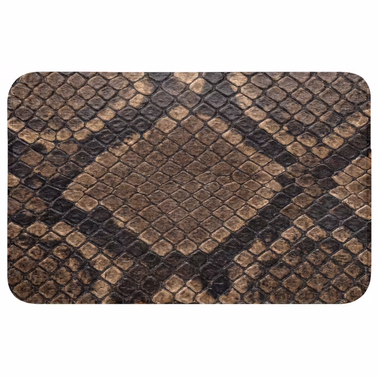 Python - Schubben - Brons Badmat middel -3d