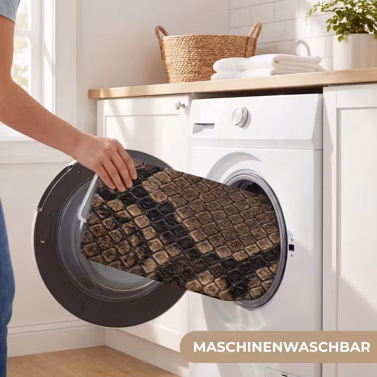 Python - Schubben - Brons Badmat middel -USP_WasbaarDE