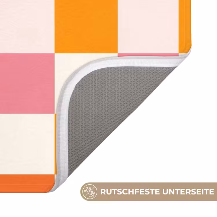 Vierkant - Patroon - Oranje Badmat middel 997 -USP_AntislipDE