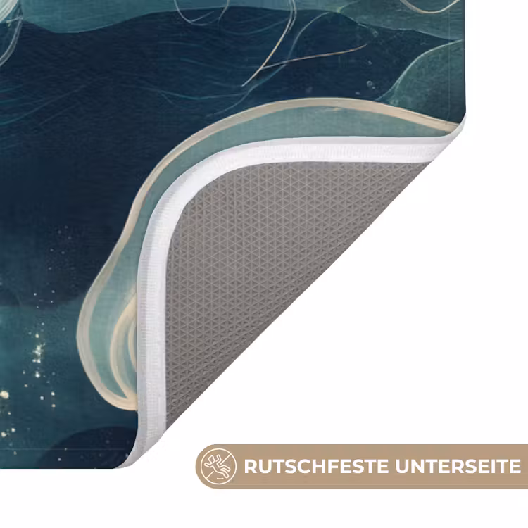 Kwallen - Zee - Wit - Golven Badmat middel -USP_AntislipDE