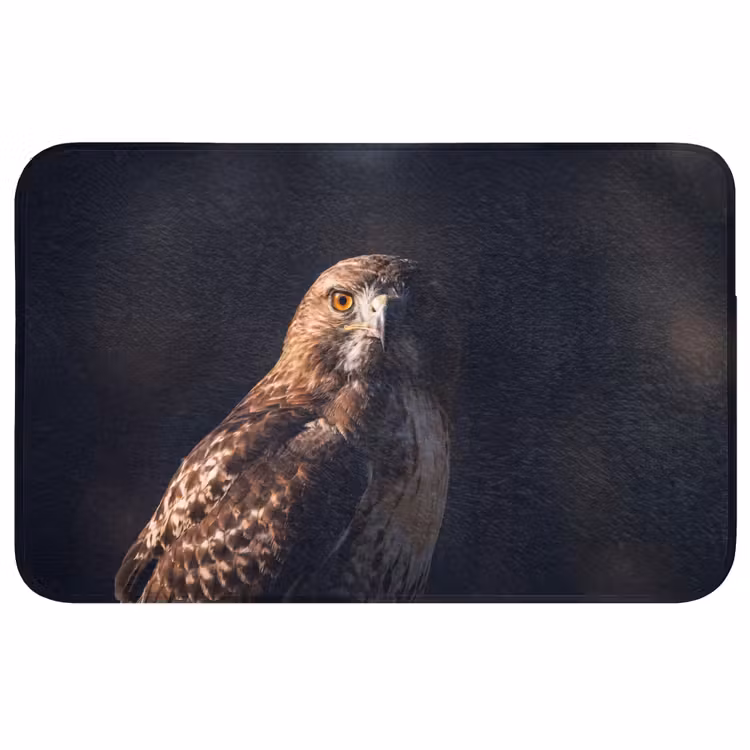 Roofvogel - Buizerd - Bruin Badmat middel -3d