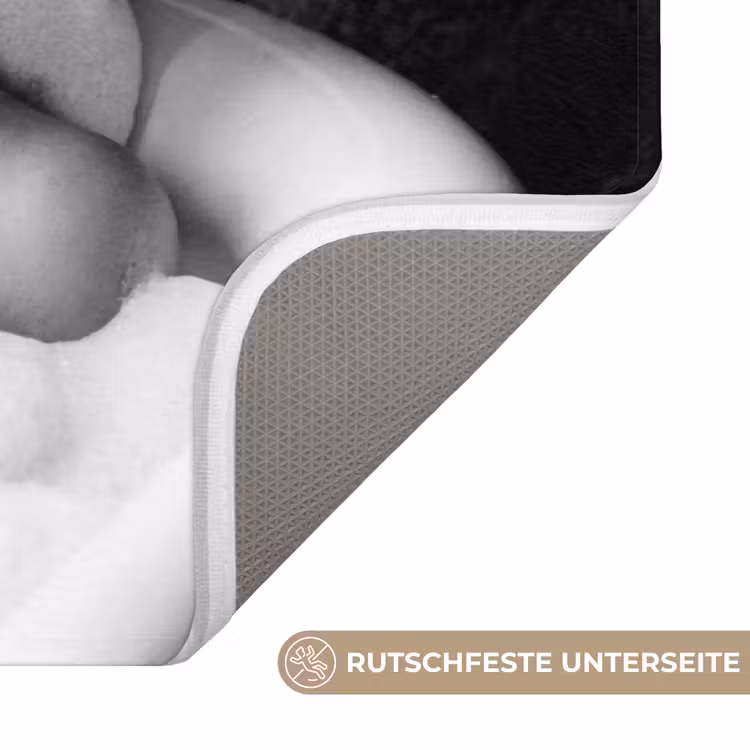 Relaxt - Bad - Zwart - Wit Badmat middel -USP_AntislipDE