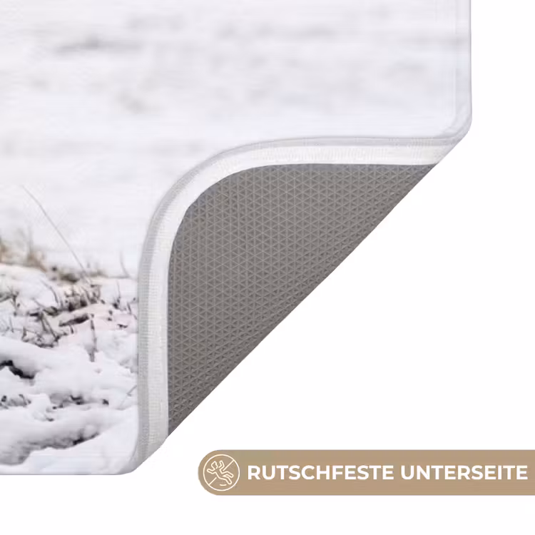 Rendier - Gewei - Sneeuw - Winter Badmat middel -USP_AntislipDE