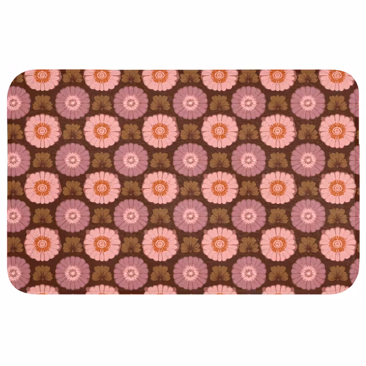 Retro - Madelief - Roze Badmat middel 997 -3d