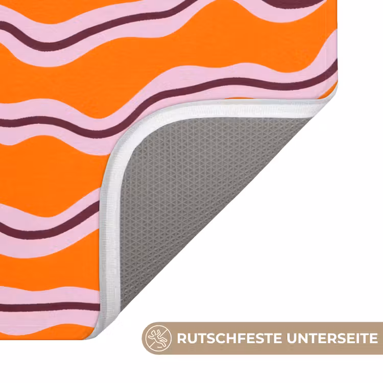 Retro - Golvend - Oranje Badmat middel 997 -USP_AntislipDE