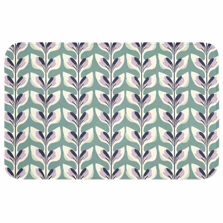 Retro - Modern - Groen Badmat middel 997 -3d