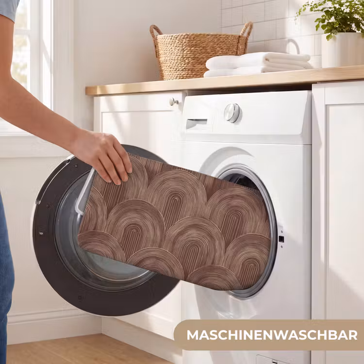 Ritmisch - Effect - Bruin Badmat middel 997 -USP_WasbaarDE