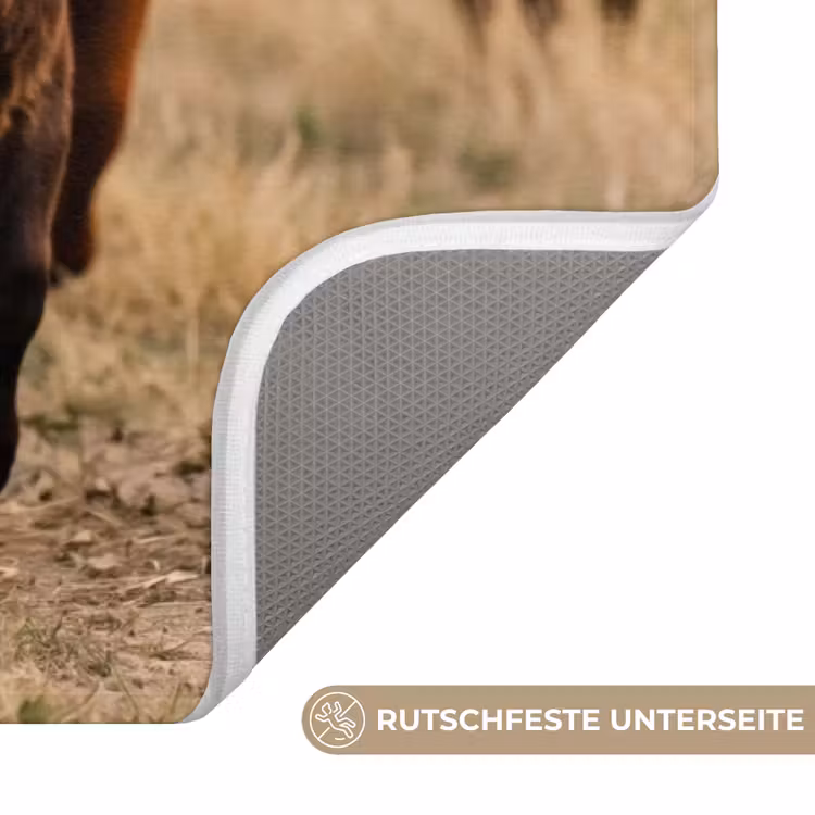 Runderen - Kudde - Landschap - Weide - Rustig Badmat middel -USP_AntislipDE