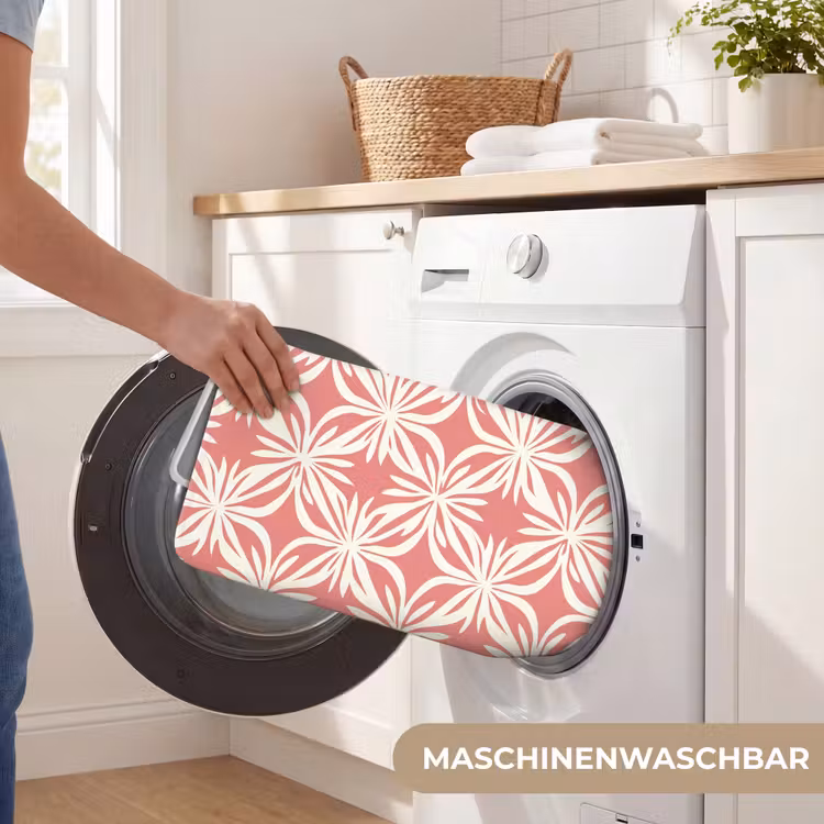 Roze - Bloemenmotief - Wit - Modern Badmat middel 997 -USP_WasbaarDE