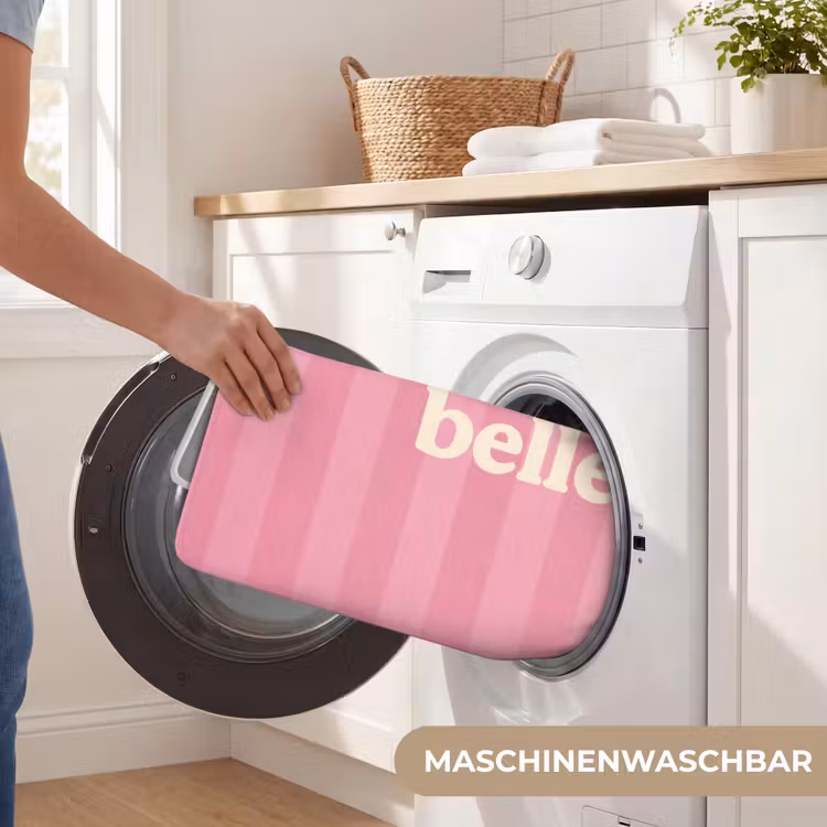 Roze - Gestreept - Belle Badmat middel -USP_WasbaarDE