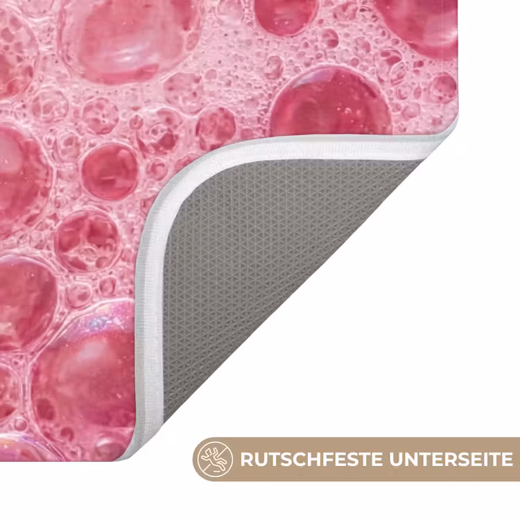 Roze - Schuim - Bubbels Badmat middel -USP_AntislipDE