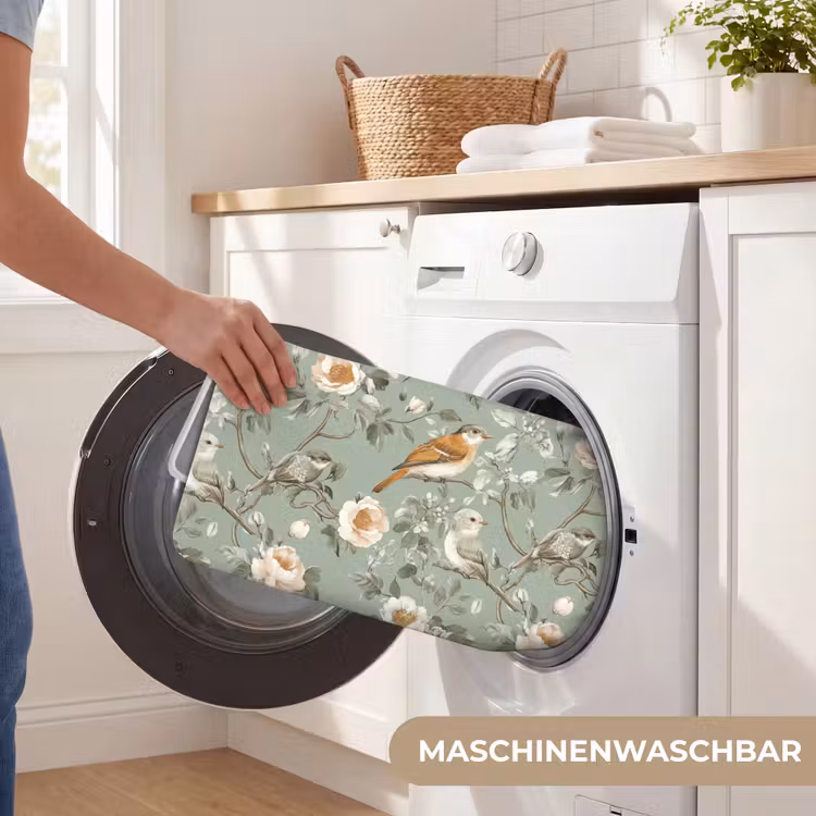 Roze - Vogels - Kleurrijk Badmat middel 997 -USP_WasbaarDE