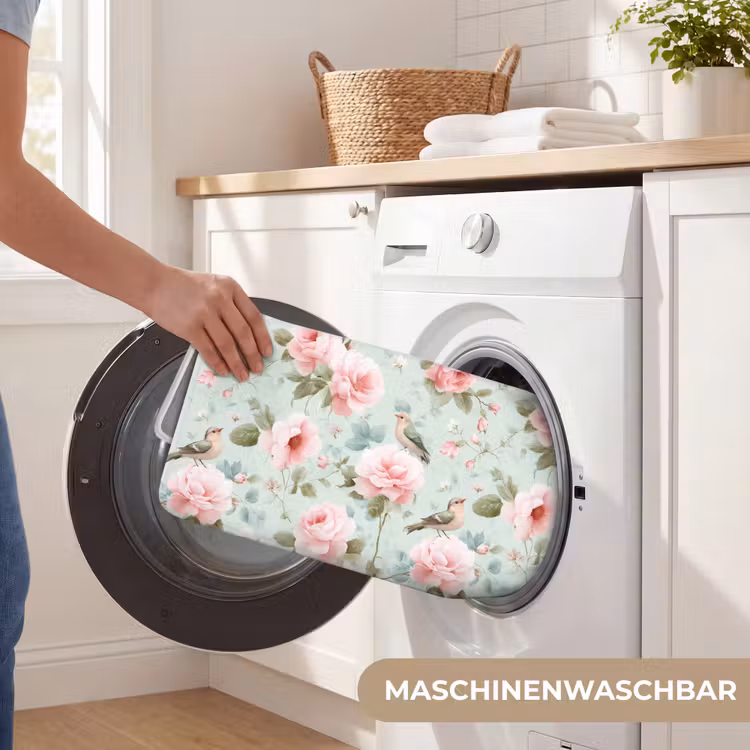 Rozen - Vogels - Pastel - Kleurrijk Badmat middel 997 -USP_WasbaarDE