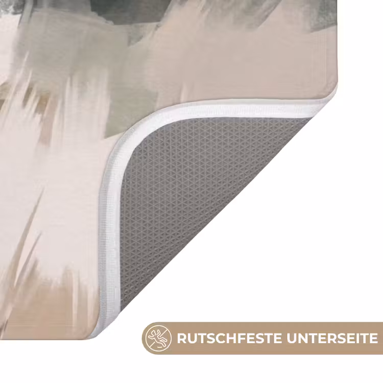 Edelhert - Gewei - Schildering - Rustiek Badmat middel -USP_AntislipDE
