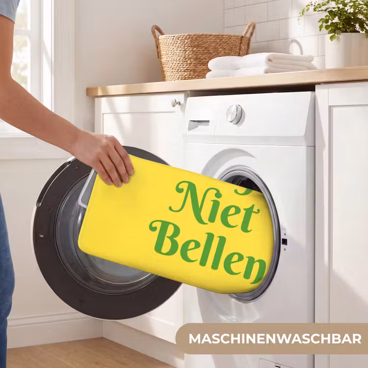 Mij niet bellen - Telefoon - Geel Badmat klein -USP_WasbaarDE