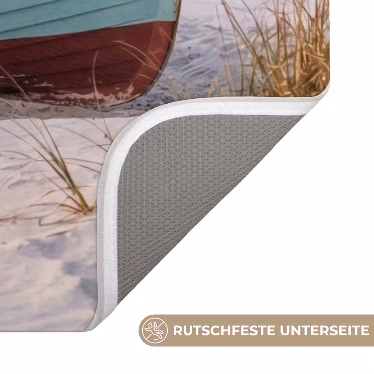 Rustiek - Roeiboot - Zandstrand Badmat middel -USP_AntislipDE
