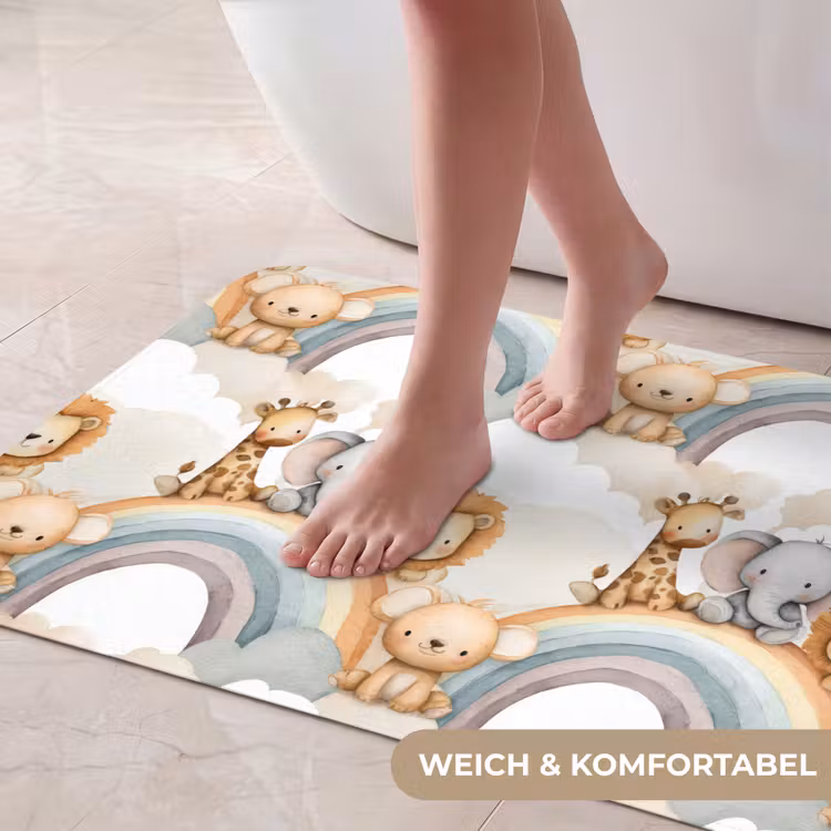 Safari - Regenboog - Kleurrijk Badmat middel 997 -USP_ZachtDE