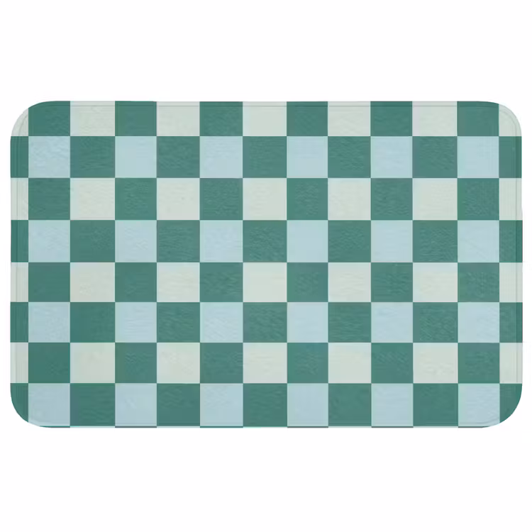 Schaak - Klassiek - Groen Badmat middel 997 -3d