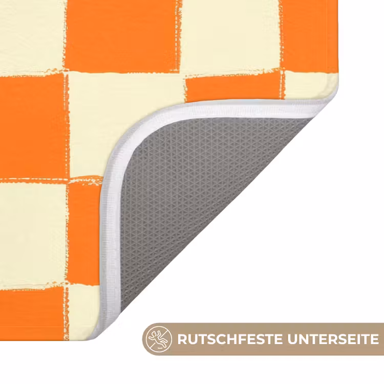 Schaak - Patroon - Oranje Badmat middel 997 -USP_AntislipDE