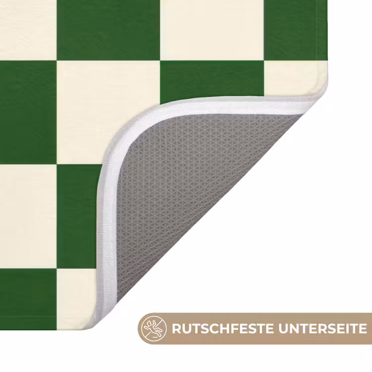 Schaakbord - Patroon - Groen Badmat middel 997 -USP_AntislipDE