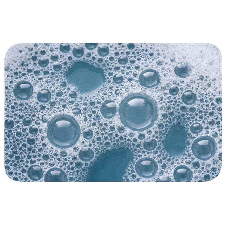 Schuim - Water - Textuur Badmat middel -3d