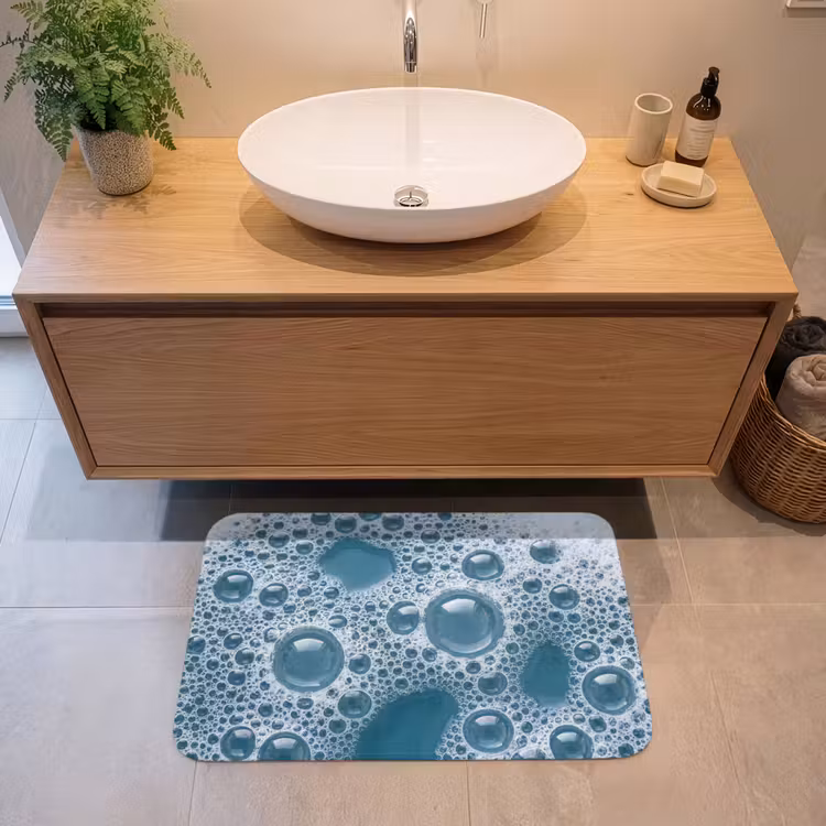 Schuim - Water - Textuur Badmat middel -sfeer1