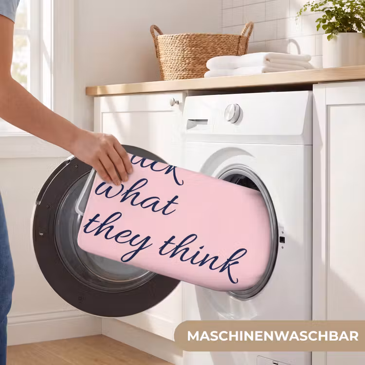 Fuck what they think - Roze - Minimalistisch Badmat middel -USP_WasbaarDE