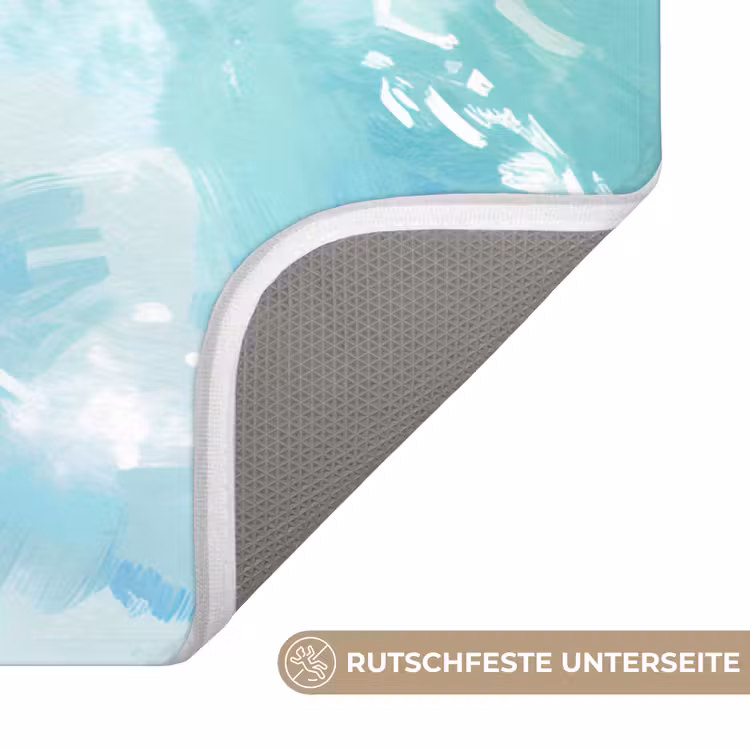 Schildpad - Zee - Blauw - Schittering Badmat middel -USP_AntislipDE