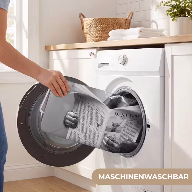 Chimpansee - Aap - Krant - WC - Humor Badmat middel -USP_WasbaarDE