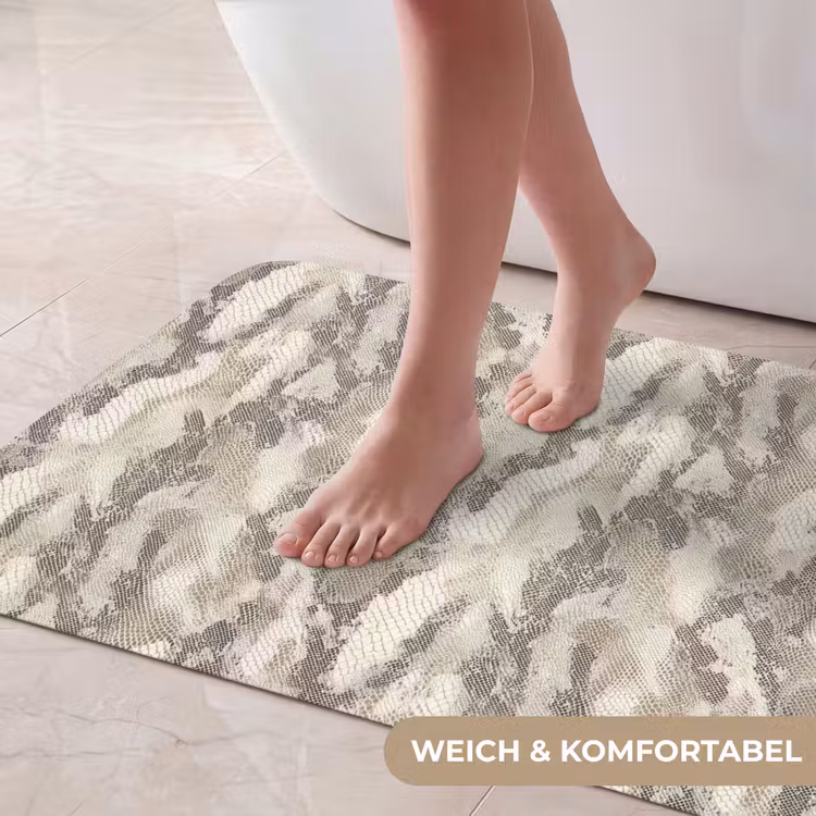 Slang - Patroon - Taupe Badmat middel 997 -USP_ZachtDE