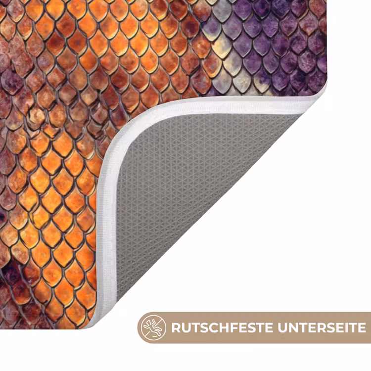 Slang - Schubben - Kleurrijk Badmat middel 997 -USP_AntislipDE