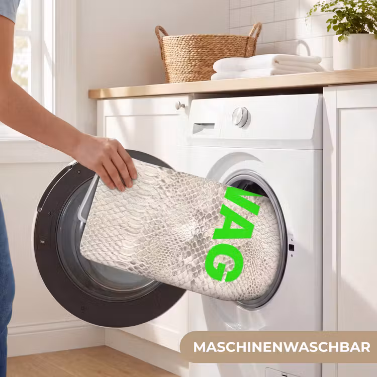 Slangenprint - SWAG - Neon - Groen Badmat middel -USP_WasbaarDE
