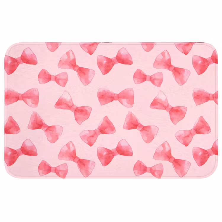 Strikken - Aquarel - Roze Badmat middel 997 -3d