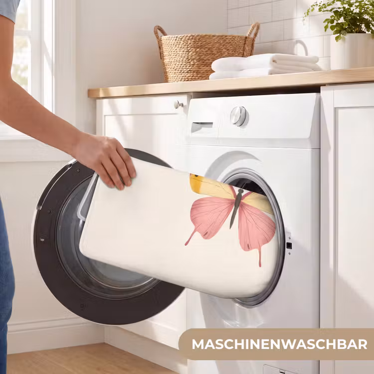 Vlinder - Illustratie - Roze Badmat middel -USP_WasbaarDE