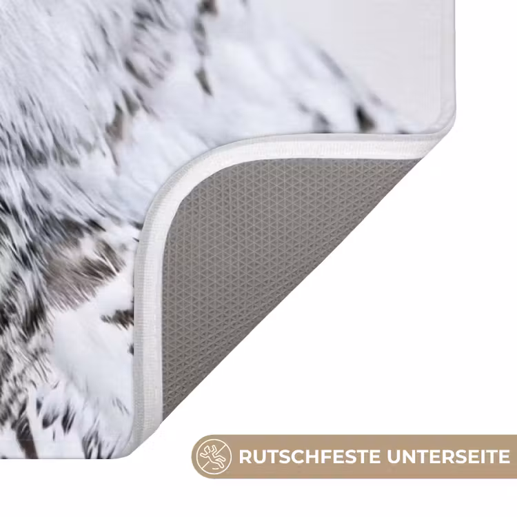 Sneeuwuil - Oog - Wildlife - Wit Badmat middel -USP_AntislipDE