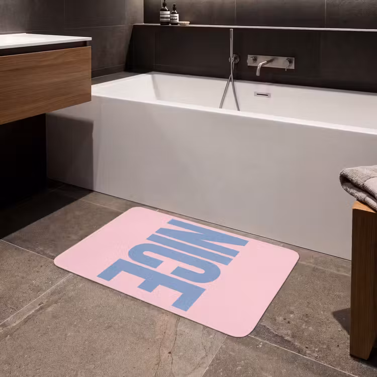 Nice - Paars - Roze Badmat middel -sfeer3