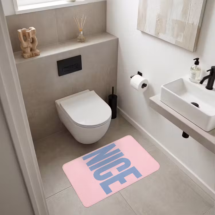 Nice - Paars - Roze Badmat middel -sfeer4