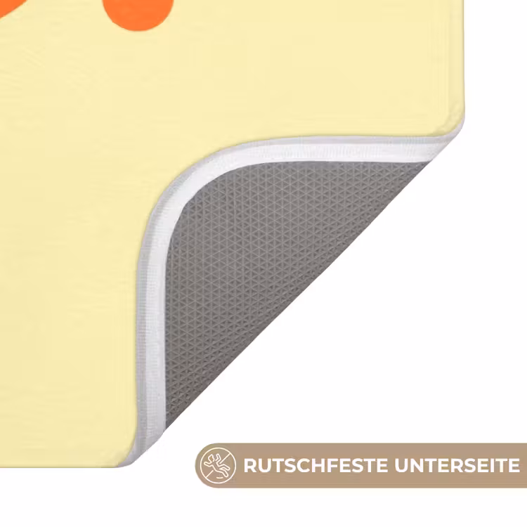 Nice - Oranje - Geel - Minimalistisch Badmat middel -USP_AntislipDE