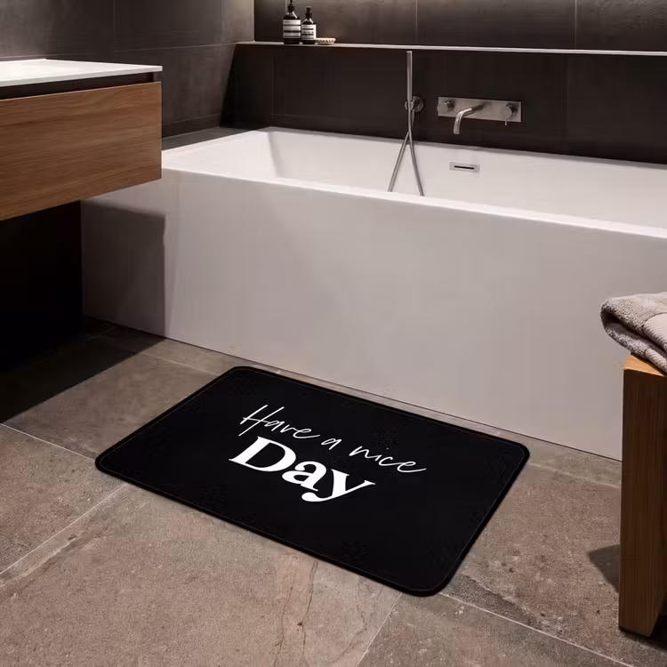 Have a nice day - Quotes - Zwart - Spreuken Badmat middel -sfeer3