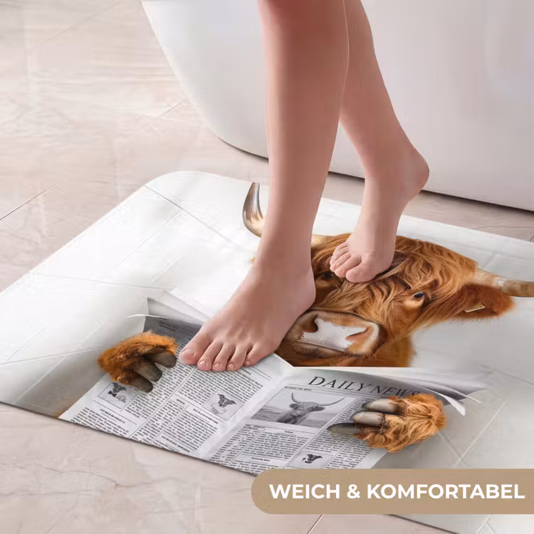 Schotse Hooglander - Dier - Krant - Toilet Badmat middel -USP_ZachtDE