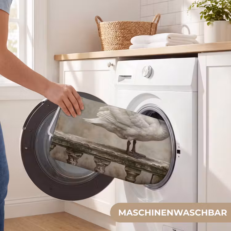 Zwaan - Elegant - Dieren - Wit Badmat middel -USP_WasbaarDE