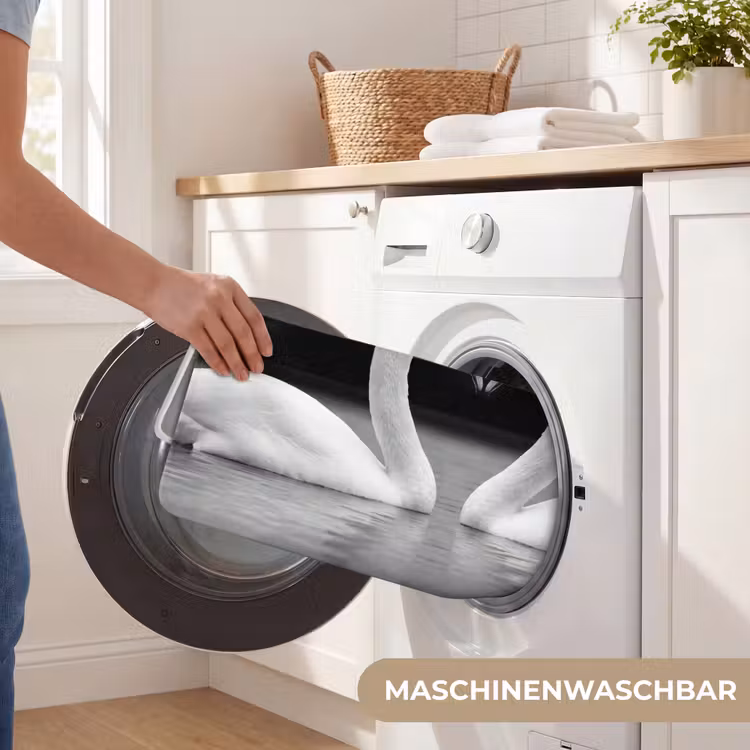 Zwanen - Hart - Zwart - Wit Badmat middel -USP_WasbaarDE