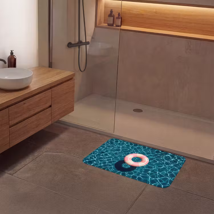 Drijvend - Zwemband - Water Badmat middel -sfeer2