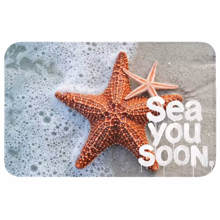 Sea you soon - Zeester - Zee Badmat middel -3d